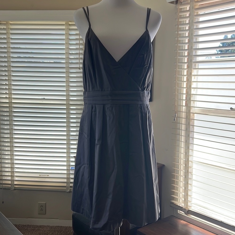 NWT In Add Minus Grey Cami Wrap Dress Beautiful!!